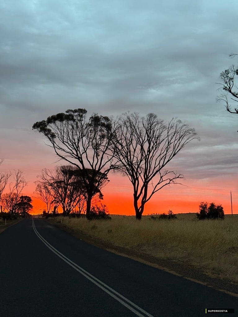 Route Bush Couchant Rouge