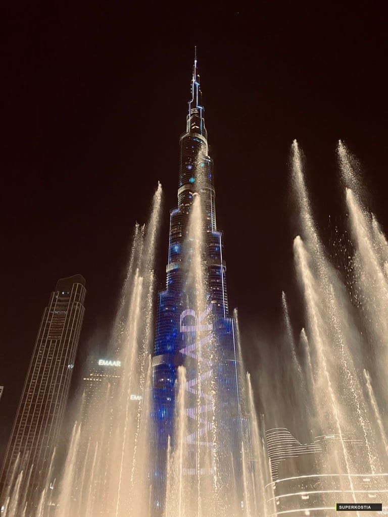 Burj Khalifa Fontaines Nuit