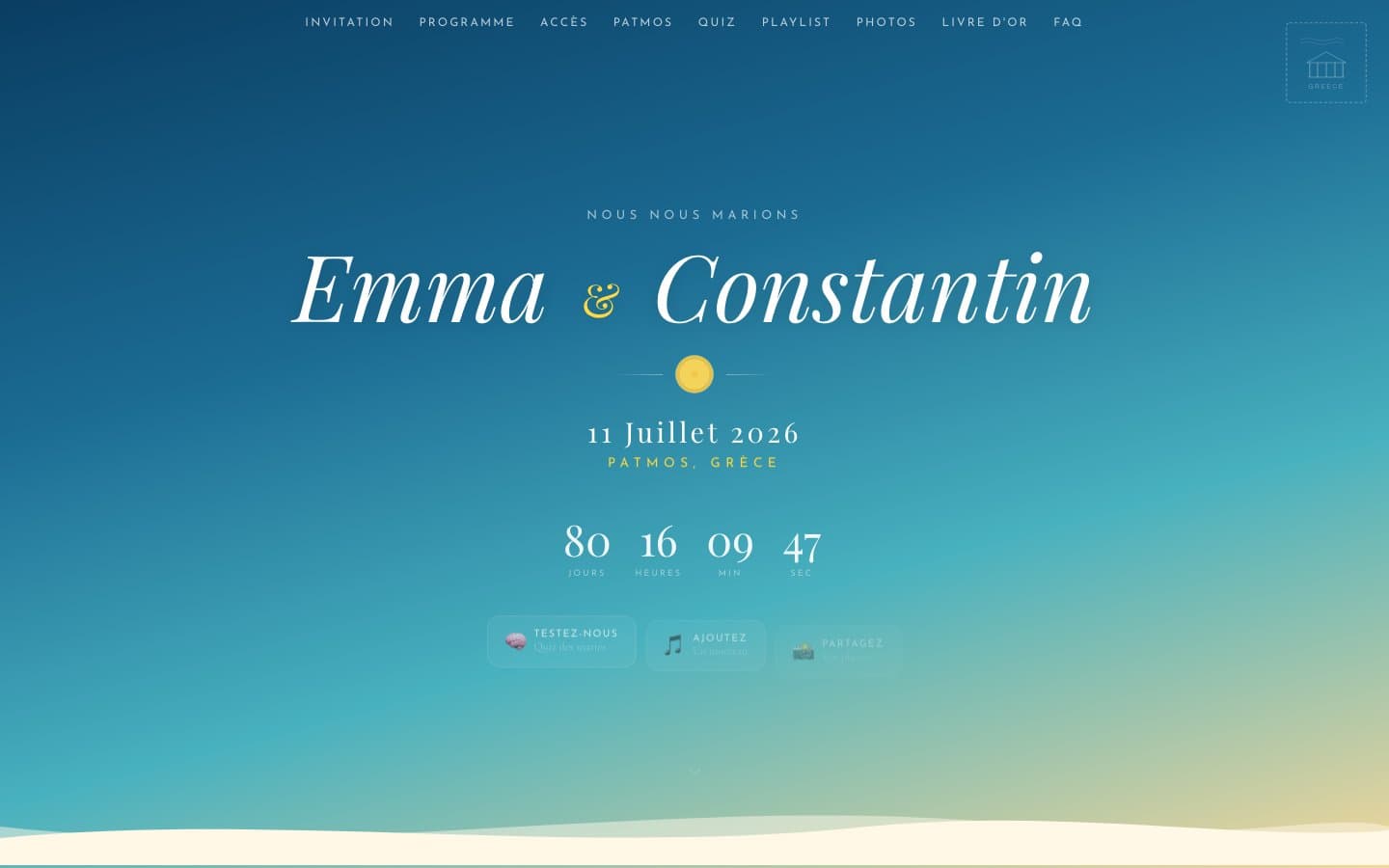 Capture de Wedding Patmos